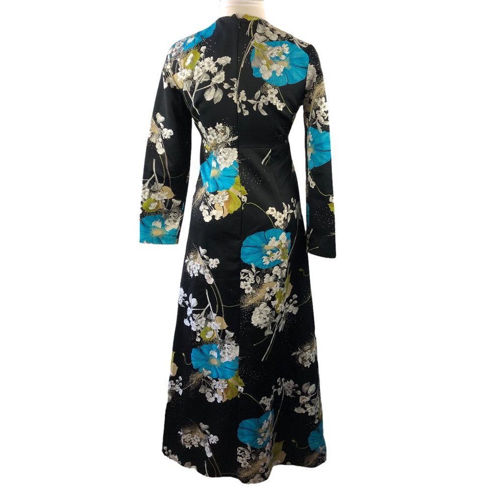 Vintage Tori Richard Honolulu Floral Maxi Dress H11457 - Picture 4 of 15